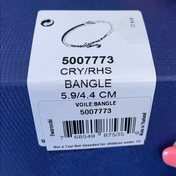 Swarovski Crystal Bangle Bracelet - Picture 2 of 6